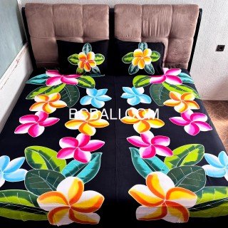 Best Quality Rayon Bedsheet Hand Painted Floral Handmade Design